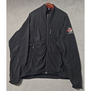 Ibex‎ Mens Climawool Merino Wool Blend Full Zip Softshell Jacket Black Sz Medium